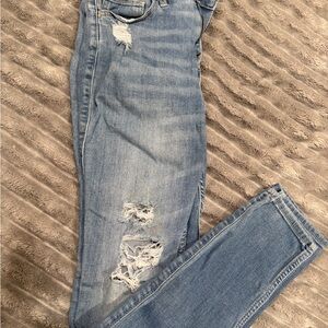 Hollister Light Blue Distressed Skinny Jeans